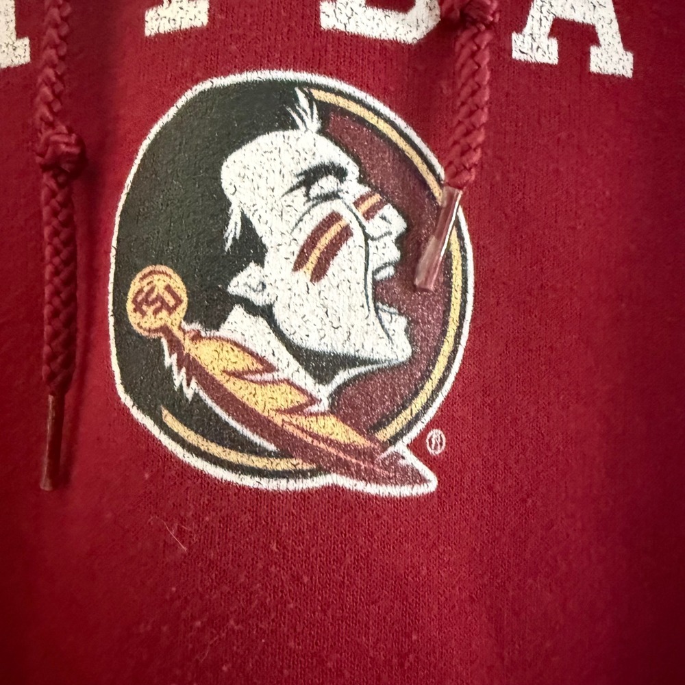 Champion Florida‎ State Seminoles Softball Hoodie Maroon Size Small - Picture 5 of 14